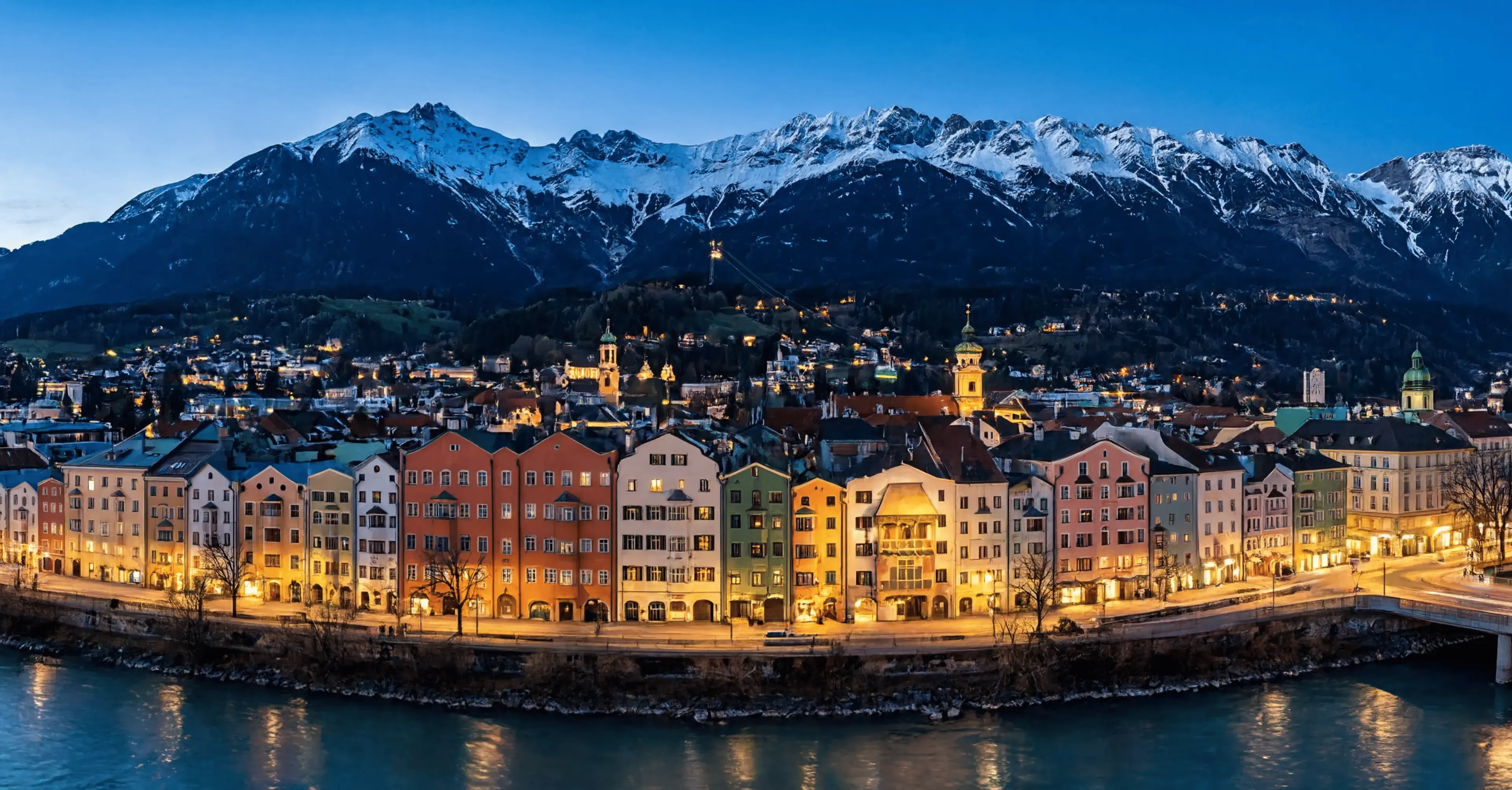 Innsbruck old town and Nordkette Alps on a private transfer from Salzburg